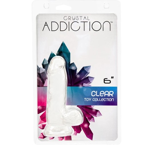 Dildo - Addiction Crystal Addiction Clear Dong 15 cm